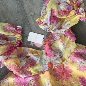 Selkie parliament puff sleeve dress